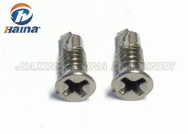 304 316 parafusos de furo de aço inoxidável do auto liso da movimentação da cabeça de Phillips da cabeça