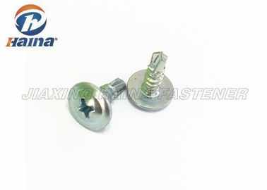 Parafusos de furo do auto grosseiro principal liso branco da linha do aço carbono do HDG da cor