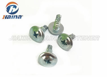 Parafusos de furo do auto grosseiro principal liso branco da linha do aço carbono do HDG da cor