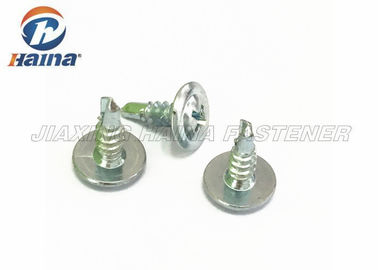 Parafusos de furo do auto grosseiro principal liso branco da linha do aço carbono do HDG da cor