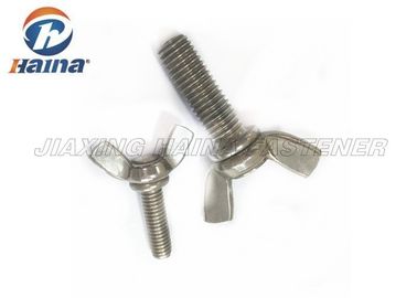 Passo fino de aço inoxidável Wing Bolt da linha do sistema métrico de A4 80 M8 M10 M12