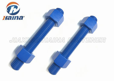 O aço carbono de ASTM A193 B7 B7M rosqueou inteiramente Rod Nuts Stud Bolts e porcas