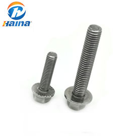 a cor lisa DIN6921 304 316 de aço inoxidável do comprimento de 50mm encanta o parafuso da flange