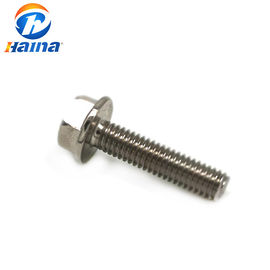a cor lisa DIN6921 304 316 de aço inoxidável do comprimento de 50mm encanta o parafuso da flange