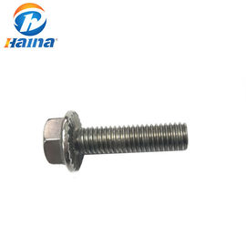 a cor lisa DIN6921 304 316 de aço inoxidável do comprimento de 50mm encanta o parafuso da flange