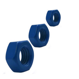 Ss304/316 pesados de aço inoxidável encantam a porca Telfon azul chapeado zinco DIN933