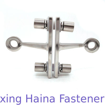 Dois encaixe de parede de vidro da cortina da fachada do revestimento SS316 do espelho dos braços