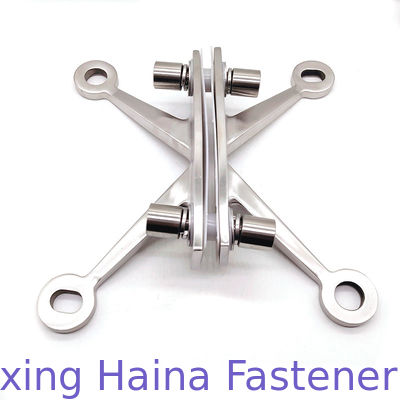 Encaixe de parede de aço inoxidável da cortina de 316 quatro braços do espelho de SS316 SS304