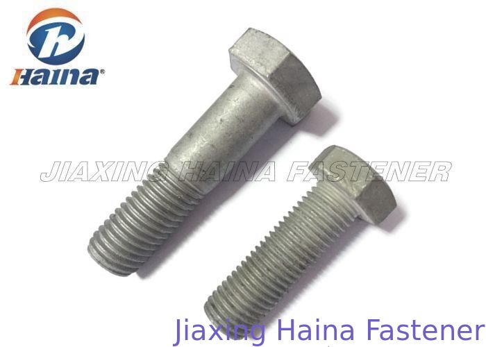 O mergulho quente DIN933 galvanizado DIN931 ASTM A325 A490 ISO4041 do aço carbono pesado encanta os parafusos da cabeça